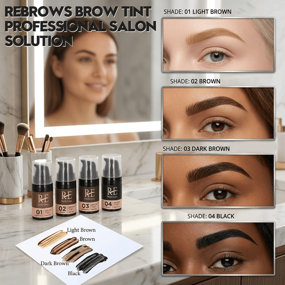 Rebrows 2-in-1 Eyebrow Tint – Professional Brow Tinting & Styling Solution | Long-Lasting Brow Color