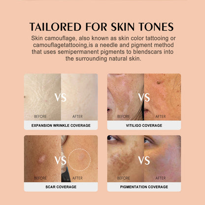SK-10 – YDPMU Skin Camouflage Pigment | Deep Brown Skin Tone Scar Camouflage Ink for Rich Deep Skin