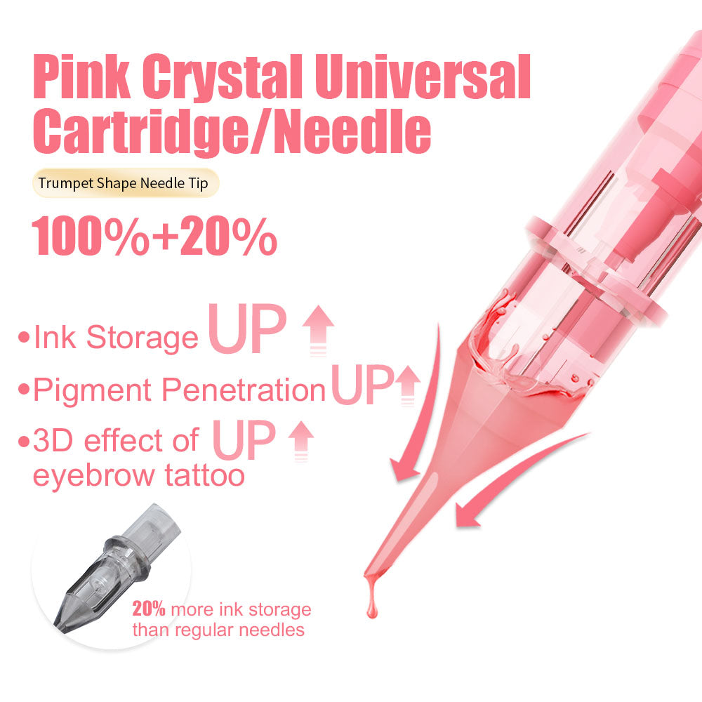 Pink Diamond Universal Cartridge 1R 0.25mm (10Pcs/Box) - CharmingTattooSupply