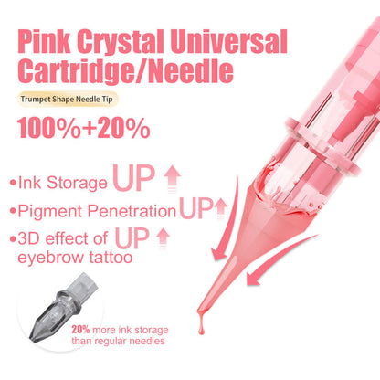 Pink Diamond Universal Cartridge 1R 0.25mm (10Pcs/Box) - CharmingTattooSupply