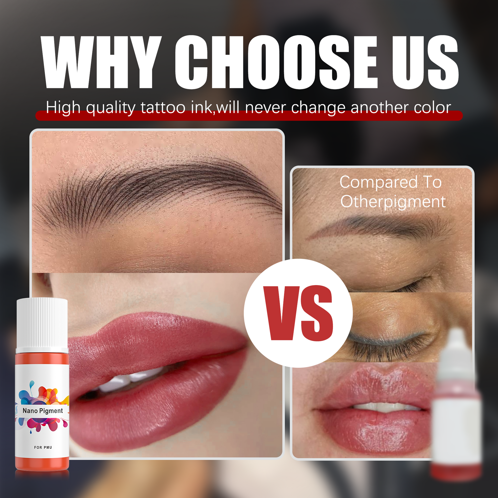 6ML Lip Blush PMU Pigment – Perfect for Lip Tattoo Ink - CharmingTattooSupply
