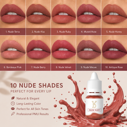 YDPMU Nude Organic Lip Pigment 6ml | PMU Lip Color