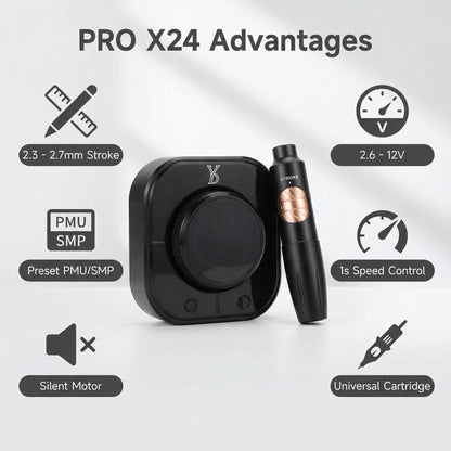 YDPMU Blink Pro X24 PMU Machine – Professional Wireless Permanent Makeup Device for Microblading & All PMU Techniques