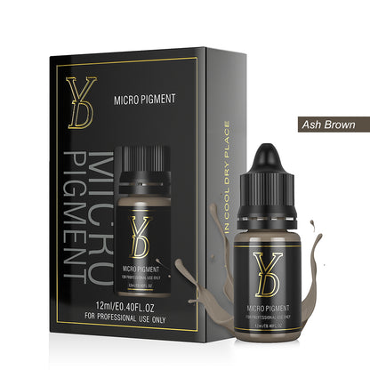 Ash Brown – YDPMU Organic Liquid Eyebrow PMU Pigment | Cool Ash Brown Brow Ink for Natural Definition