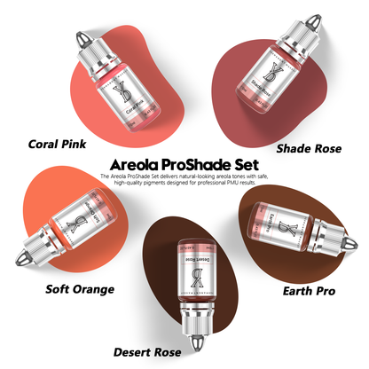 Areola ProShade 5-Color Set – Complete Areola Restoration Kit | Professional PMU Pigment