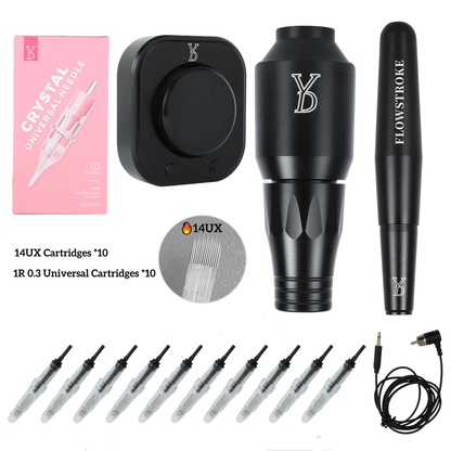 YDPMU Finesse X24 Pro Machine + Flowstroke Pen Kit – Ultimate Dual-Pen PMU Bundle | 12,800RPM | 20 Free Cartridges
