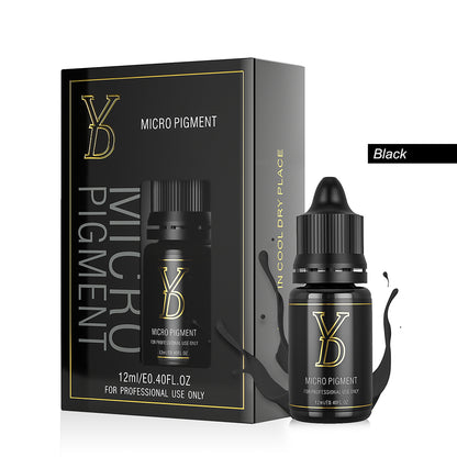 Black – YDPMU Organic Liquid Eyeliner PMU Pigment | Pure Black Permanent Eyeliner Ink for Bold Definition