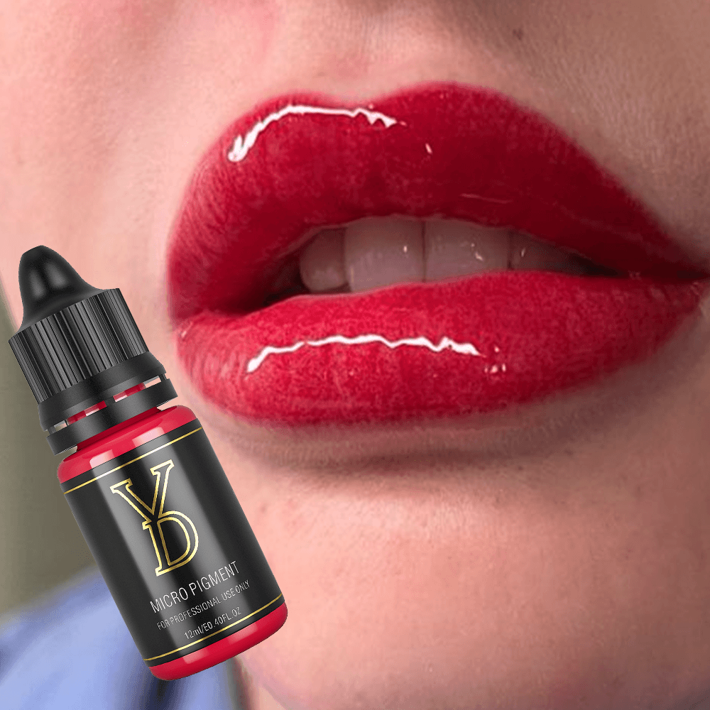 Brick Red – YDPMU Organic Liquid Lips PMU Pigment | Deep Warm Red Permanent Lip Color for Bold Definition