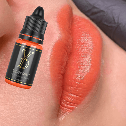 Bright Orange – YDPMU Organic Liquid Lips PMU Pigment | Vivid Bright Orange Permanent Lip Color for Maximum Impact