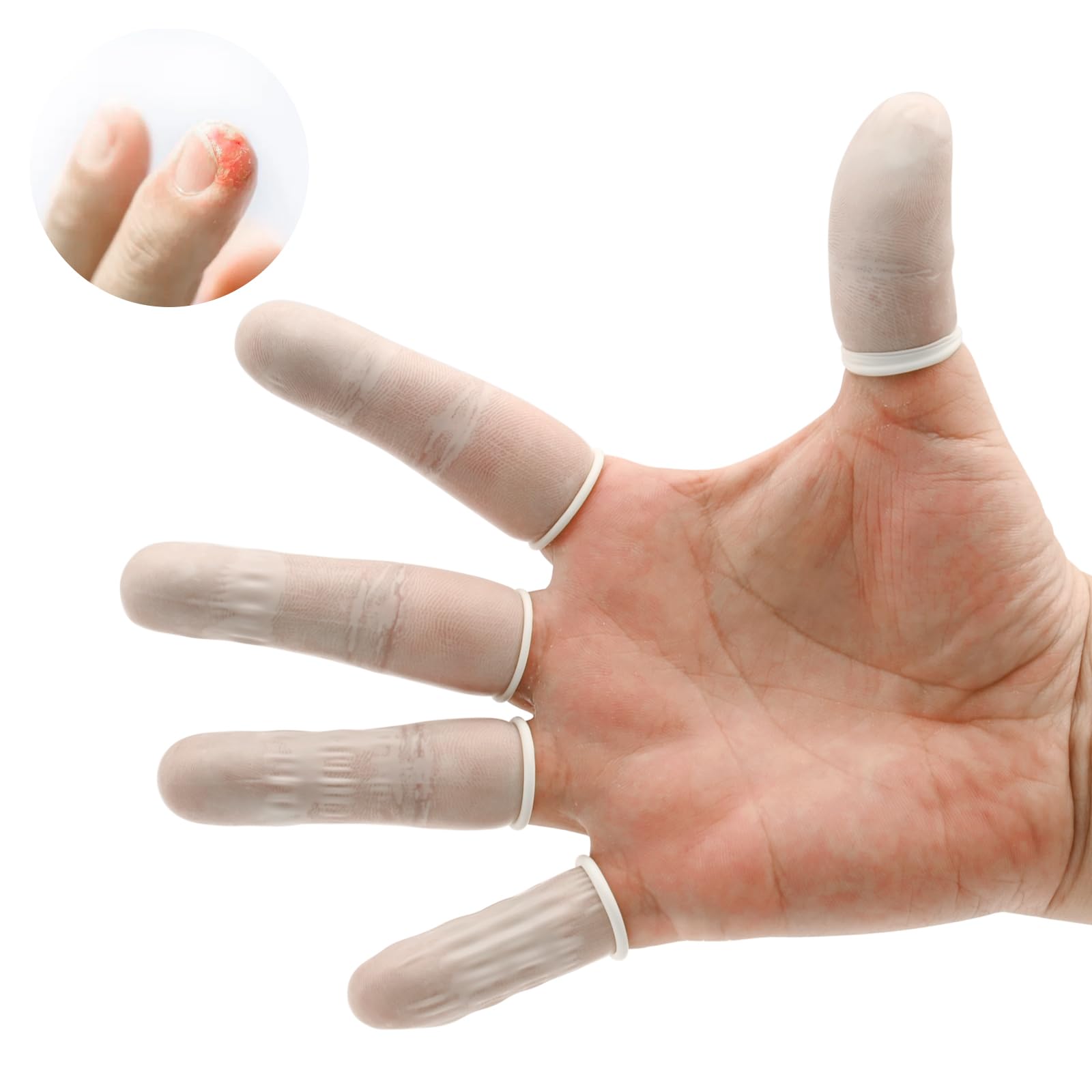 Disposable Personal White Finger Cot for semi permanent makeup tattoo 250g/Bag - CharmingTattooSupply