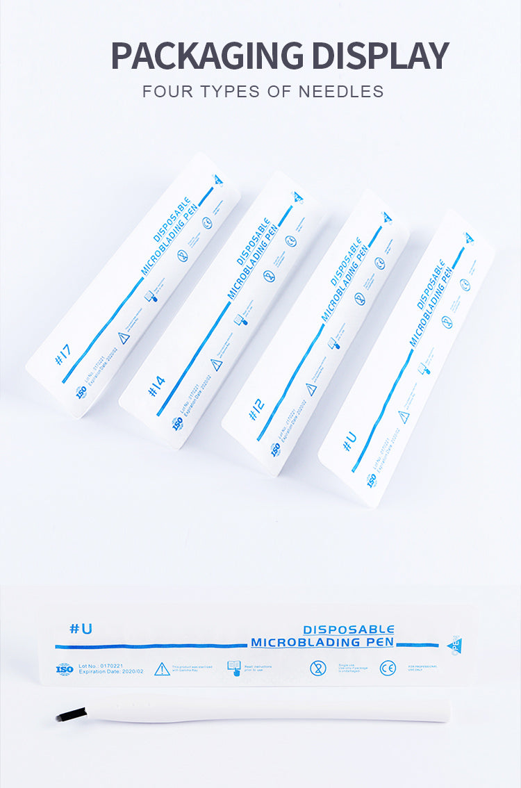 White Slant Disposable Microblading Pen