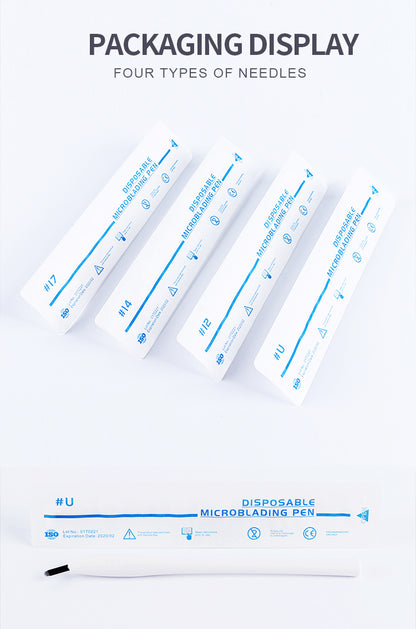 White Slant Disposable Microblading Pen