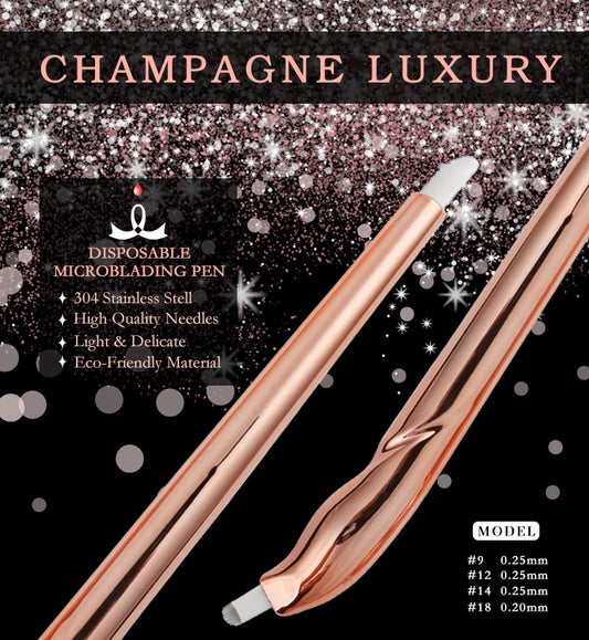 Champagne Luxury Disposable Microblading Pen