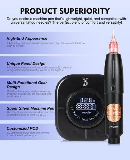 YD BLINK PRO X24 PMU MACHINE PROFESSIONAL BUNDLE - CharmingTattooSupply