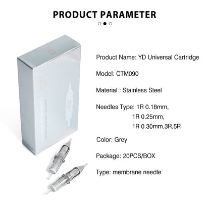 YD UNIVERSAL CARTRIDGE FOR YD BLINK SERIES 20PCS /BOX - CharmingTattooSupply