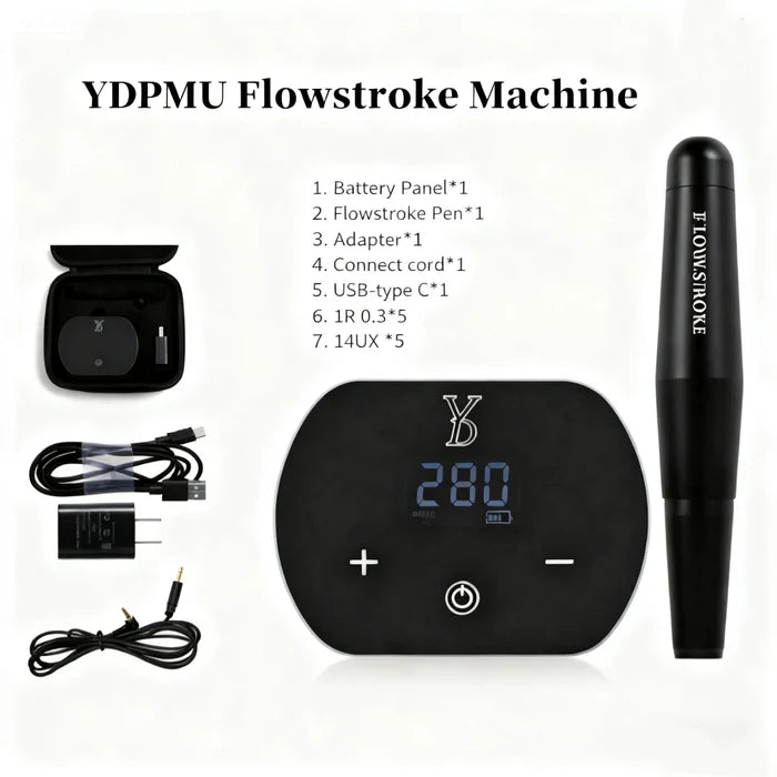Professional PMU Machine Kit - YDPMU Flowstroke Tattoo Gun