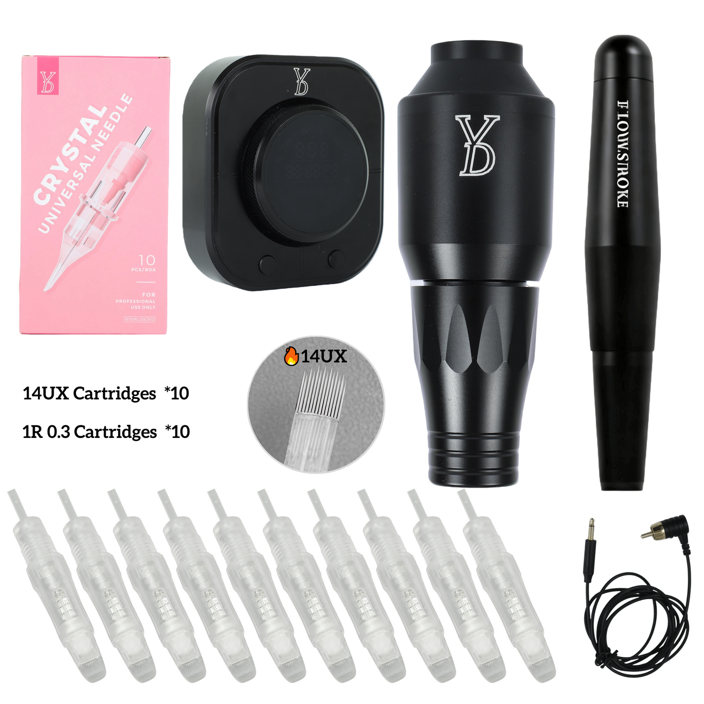 YDPMU Finesse X24 Pro Machine + Flowstroke Pen Kit – Ultimate PMU Bundle