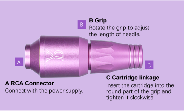 YDPMU X24 Pen | Professional PMU Machine 12,800RPM Coreless