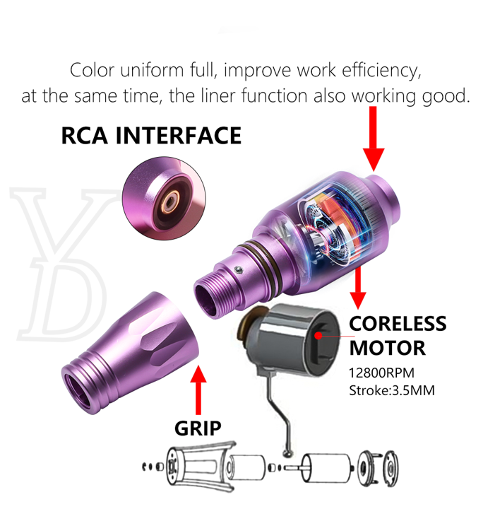 YDPMU X24 Pen | Professional PMU Machine 12,800RPM Coreless