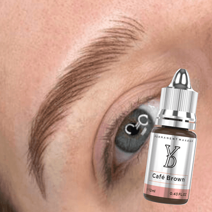 Cafe Brown – YDPMU Powder Hybrid Liquid Pigment for Brows | Rich Cafe Brown PMU Eyebrow Pigment