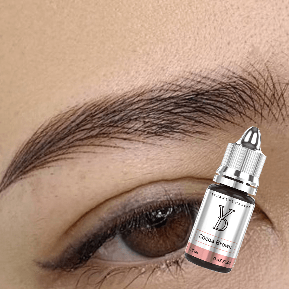 Cocoa Brown – YDPMU Powder Hybrid Liquid Pigment for Brows | Rich Cocoa Brown PMU Eyebrow Pigment