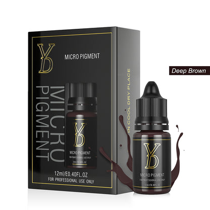 Deep Brown-YD Organic Liquid Eyebrow Permanent Makeup Pigments