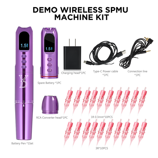 YD DEMO Wireless PMU Machine + 30pcs Needles Set