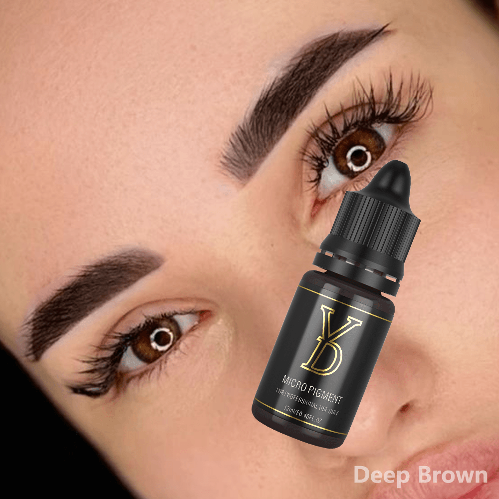 Deep Brown – YDPMU Organic Liquid Eyebrow PMU Pigment | Rich Deep Brown Brow Ink for Bold Natural Definition