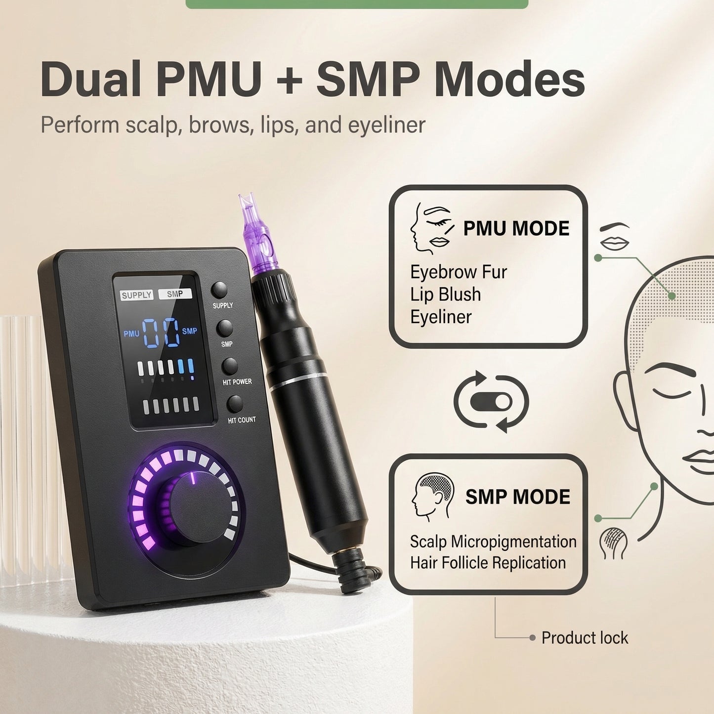 ScalpX Scalp Micropigmentation Device – Professional SMP Machine for Precision Hair Follicle Simulation & Hairline Restoration