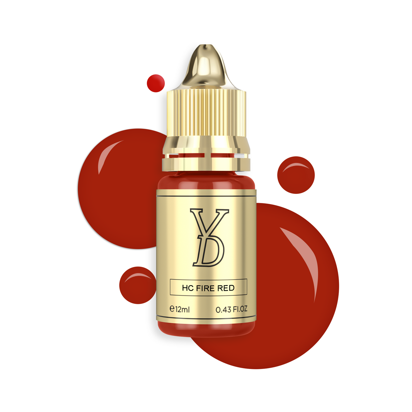 HC Fire Red – YDPMU NEO Liquid Lip Blushing Pigment | Pure Red PMU Ink for Bold Lips & Wet Area