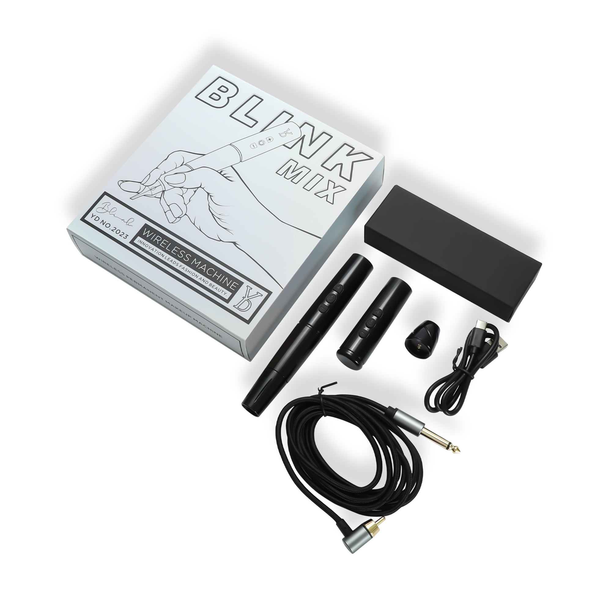 YD BLINK MIX WIRELESS BLACK PMU MACHINE - CharmingTattooSupply