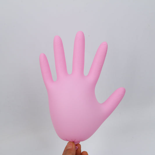 Pink Disposable Latex Gloves 100pcs/Box - CharmingTattooSupply