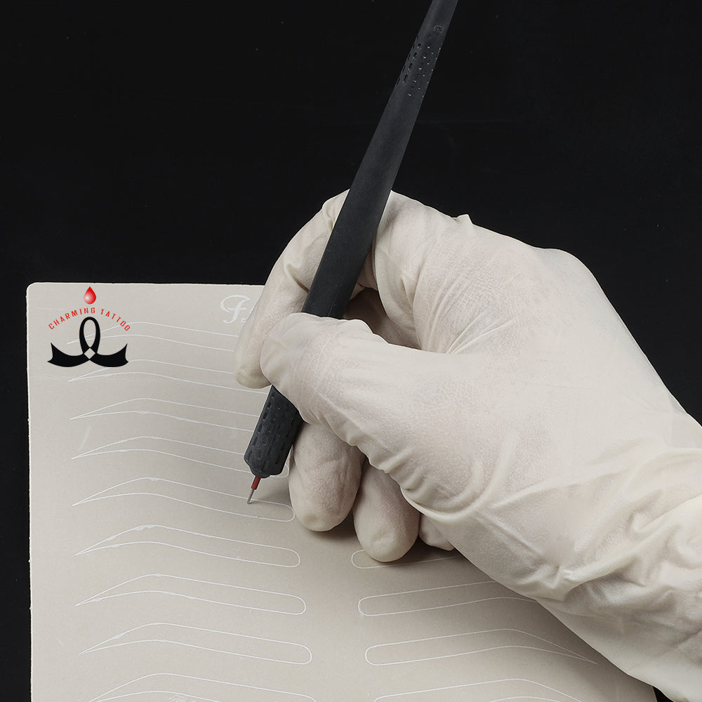 White Disposable Latex Gloves 100pcs/Box - CharmingTattooSupply