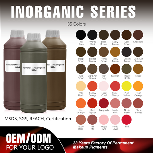INORGANIC Pigment – 1000ml Bulk Bottle | For Professional PMU Artists & OEM Orders