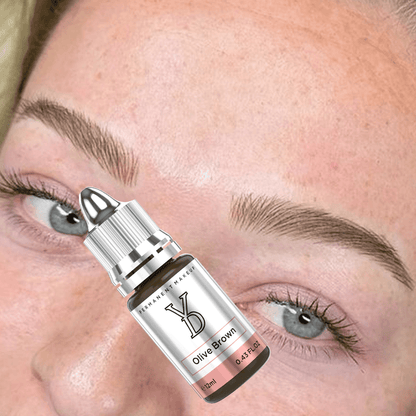 Olive Brown – YDPMU Powder Hybrid Liquid Pigment for Brows | Cool Olive Brown PMU Eyebrow Pigment