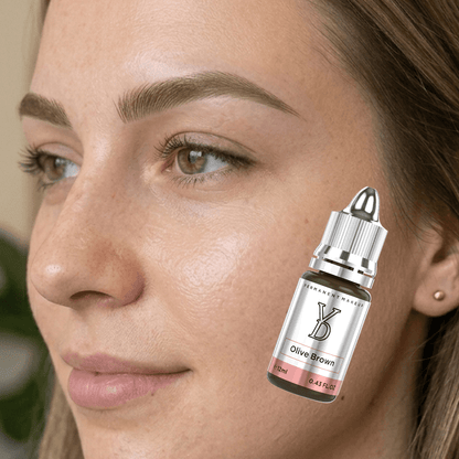Olive Brown – YDPMU Powder Hybrid Liquid Pigment for Brows | Cool Olive Brown PMU Eyebrow Pigment