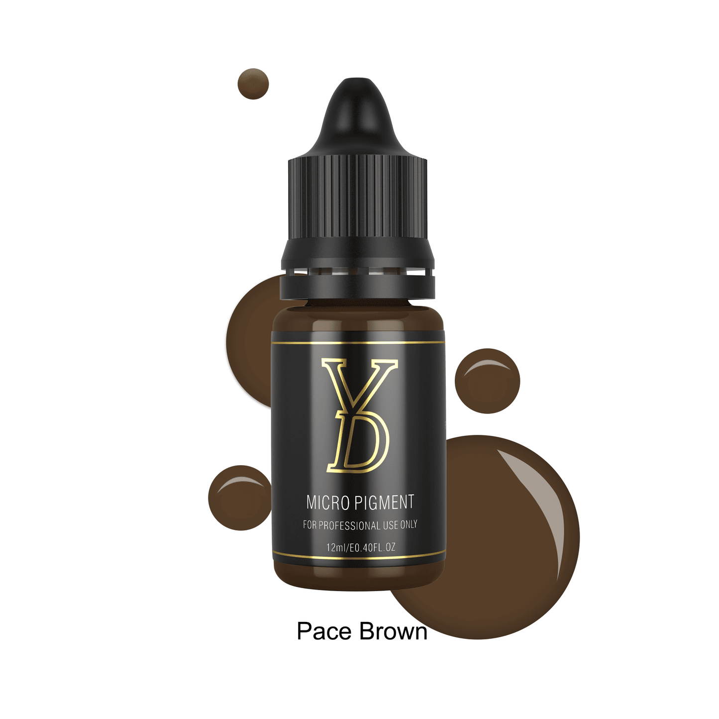 Pace Brown – YDPMU Organic Liquid Eyebrow PMU Pigment | Yellow-Based Soft Stroke Ink for White Skin