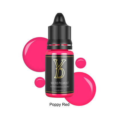 Poppy Red-YD Organic Liquid Lips Permanent Makeup Pigments - CharmingTattooSupply