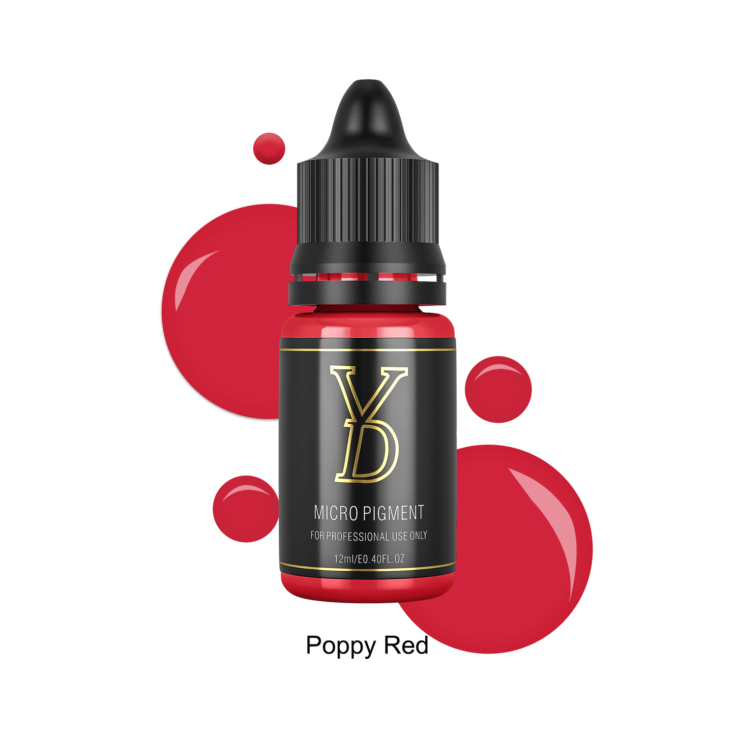 Poppy Red – YDPMU Organic Liquid Lips PMU Pigment | Vibrant True Red Permanent Lip Color for Bold Lips