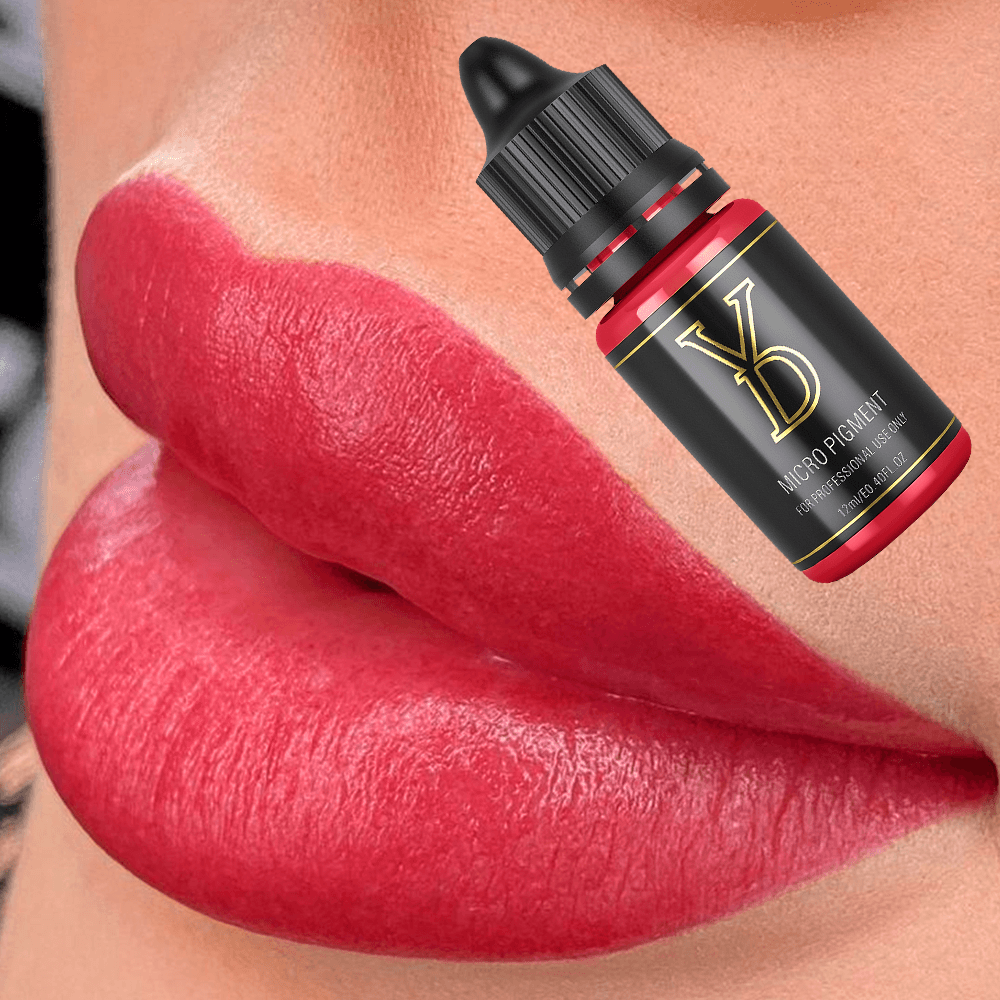 Poppy Red – YDPMU Organic Liquid Lips PMU Pigment | Vibrant True Red Permanent Lip Color for Bold Lips