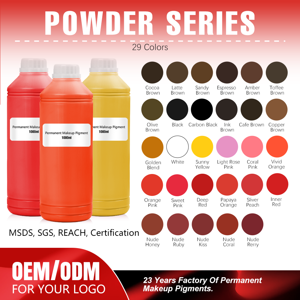 POWDER SERIES 1L PMU Pigment – Soft Matte Finish, Certified Formula