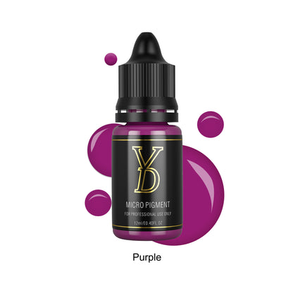Violet Red(Purple)-YD Organic Liquid Lips Permanent Makeup Pigments - CharmingTattooSupply