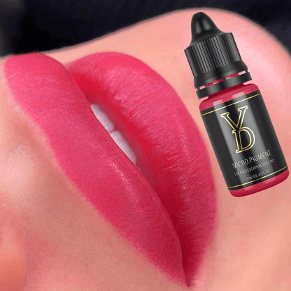 Rose Red – YDPMU Organic Liquid Lips PMU Pigment | Deep Rose Red Permanent Lip Color for Romantic Bold Lips