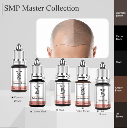 Scalp Pigment Set for SMP – Professional 5-Color Hair Tattoo Ink