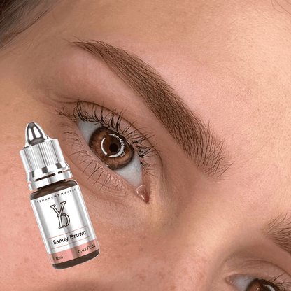 Sandy Brown – YDPMU Powder Hybrid Liquid Pigment for Brows | Warm Sandy Brown PMU Eyebrow Pigment