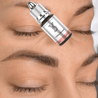 Toffee Brown – YDPMU Powder Hybrid Liquid Pigment for Brows | Warm Toffee Brown PMU Eyebrow Pigment
