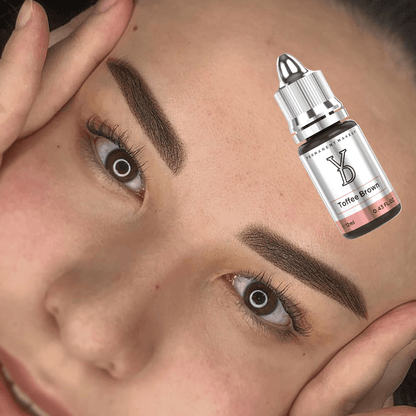 Toffee Brown – YDPMU Powder Hybrid Liquid Pigment for Brows | Warm Toffee Brown PMU Eyebrow Pigment
