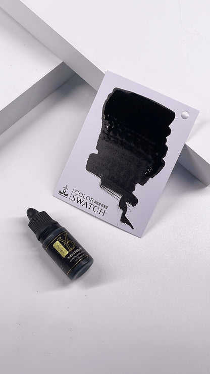 True Black - YD Organic Liquid Eyeliner Permanent Makeup Pigment | Darkest Black | Vertical Implant | Gentle Operation