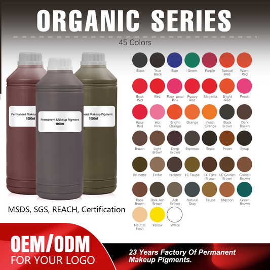 1000ml Organic PMU Pigment Bulk - Professional Makeup Ink