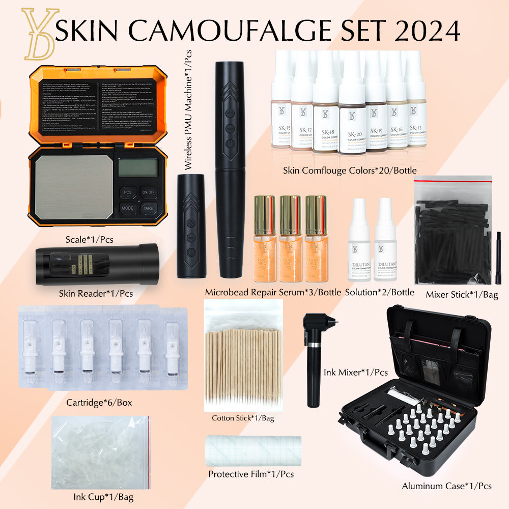 YD SKIN CAMOUFLOUGE SET FOR STRECH MARK / SCAR / VITILIGO - CharmingTattooSupply